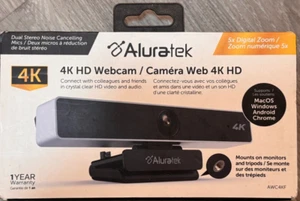 Aluratek Live 4K Webcam - Black/Silver (AWC4KF) - Imagen 1 de 1