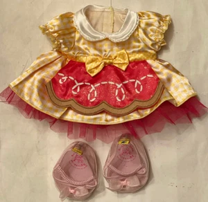 Build-A-Bear Crumbs Sugar Cookie Dress Lalaloopsy Doll Clothes Outfit & Shoes - Picture 1 of 5