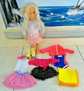 Battat OUR GENERATION Doll w/CLOTHING Lot. Blonde with Curly Hair Blue Eyes L@@K - Picture 1 of 7