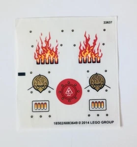 LEGO 70147 Sir Fangar's Ice Fortress Original Sticker Sheet 1 - Authentic Decals - Picture 1 of 1