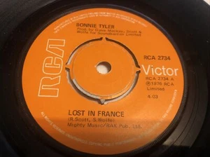 Bonnie Tyler - Lost In France 7" Vinyl Single Record - Picture 1 of 6