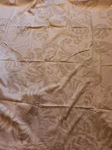 Deko Stoff Beige Mit Fantasie Muster B. 135 .H 110 Mit Schlaufe Und Saum - Bild 1 von 3