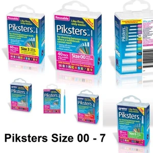 Piksters Interdental Dental Reusable Brushes - 40 Pack **All Sizes Available** - Picture 1 of 13