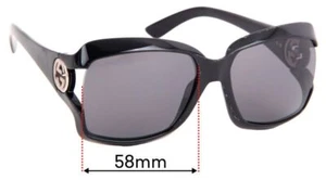Lentes de repuesto para gafas de sol SFx para Gucci GG2598 - 58 mm de ancho - Imagen 1 de 10