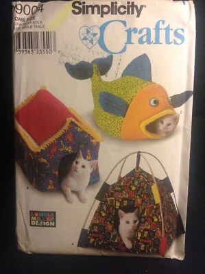 Pattern Simplicity 9004, craft cat bed, houses, tent, fish bed - Image 1 of 2