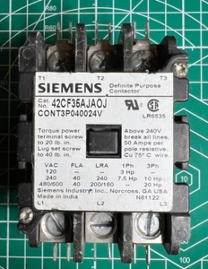 Contactor CONT3P040024V Goodman/Amana 3 polos 40 amperios 42CF35AJAOJ - Imagen 1 de 6