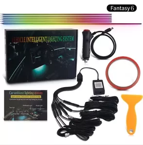 RGB LED Symphony Car Atmosphere Interior Acrylic Guide Fiber Optic Ambient Light - Picture 1 of 14