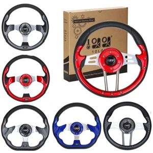 10L0L Golf Cart Steering Wheel Fit Yamaha Club Car EZGO TXT RXV without Adapter - Picture 1 of 22