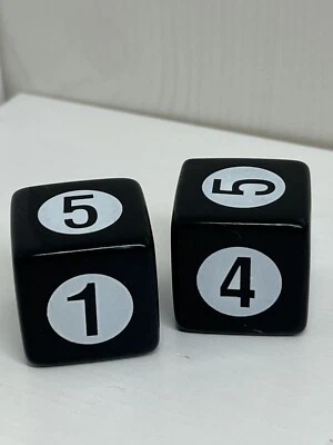 Scene It DVD Board Game Replacement Parts: Numbered Dice Lot Of 2 Foto 1 de 4