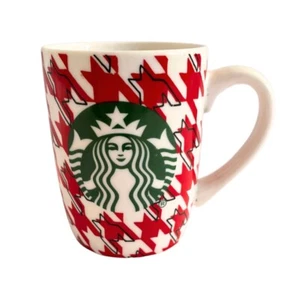 Starbucks rot weiß Kaffeebecher Tasse kariert Meerjungfrau Weihnachten Urlaub Winter 10 oz - Bild 1 von 3