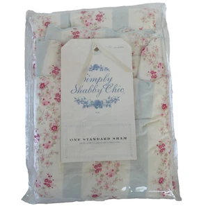 Simply Shabby Chic Ditsy Margarita Floral Rayas Festoneado Acolchado Estándar Falsa NUEVO - Imagen 1 de 5