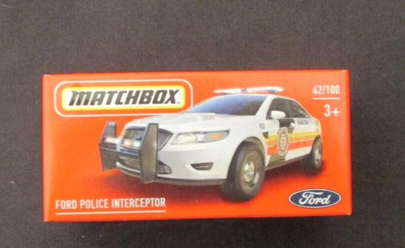 matchbox  ford police interceptor  2022 mib power grab fire dept - Image 1 of 1