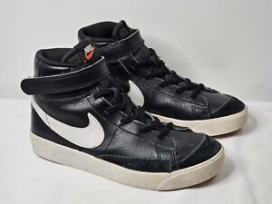 Nike Blazer Mid '77 PS High Top Black White Sneaker Shoes Kid Size 3Y DA4087-002
