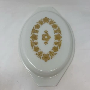 Cazuela vintage PYREX Butterfly Gold 1 cuarto tapa cubierta solo #945-C 9 - Imagen 1 de 11