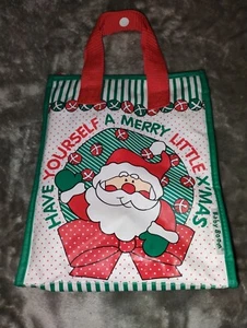 Vintage Baby Boom Santa Xmas Diaper Bag Traveler Tote Retro Insulated 90s - Picture 1 of 6