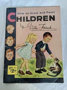 VINTAGE Viola französische Zeichnung und Malerei Kinder Walter Foster 1950 - Bild 1 von 12