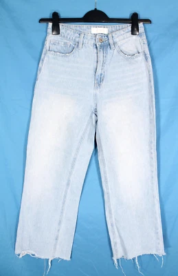 JEANS de tiro alto VERVET By FLYING MONKEY azul claro denim deshilachado recortado talla 25 Foto 1 de 4