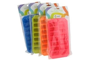Apollo Soft TPR Ice Cube Tray 14 Compartments Freezer Flexible Assorted - Picture 1 of 7