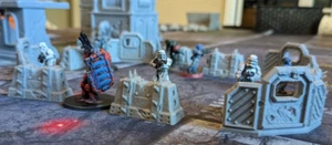 28/32mm Terrain Barricades, Concrete and Steel Wall, Sized for 40k, Legion - Picture 1 of 9