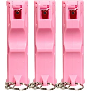 3 Pack Burn Pepper Spray Police Strength Self Defense Security 1/2oz Pink - Picture 1 of 10