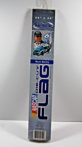 Mark Martin - Die-Cut Flag - NASCAR - Sealed NEW Cover