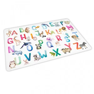 Juego de mesa de vinilo estable - Animal ABC acuarela niños juego de espacio lavable - Imagen 1 de 6