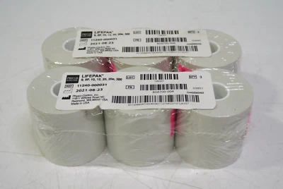 PHYSIO-CONTROL 6 Physio Control LifePak Defib Paper Rolls (Cat#11240-000031) 50MM