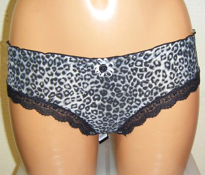 Nuevo Calzoncillo Corto Panache Masquerade Sahara Talla 8 Negro Gris Animal Bragas 4934 Foto 1 de 4