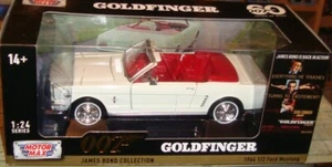 FORD MUSTANG 1964 - JAMES BOND 007 GOLDFINGER - SCALA 1:24 GRANDE - MAI APERTA - Foto 1 di 5