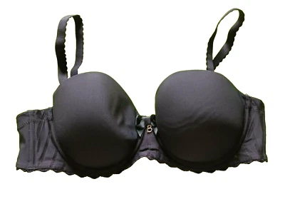 Sujetador sin tirantes Bestform Stockholm 25446 negro U/W uniformemente acolchado sin costuras Reino Unido 34C Foto 1 de 3