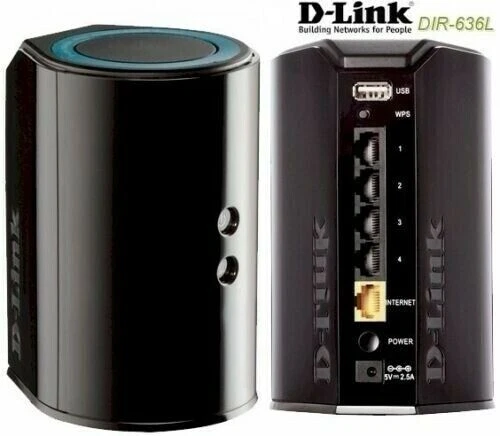 D-Link DIR-636L Wireless N300 4-Ports Gigabit Wifi Cloud Router - Image 1 of 1