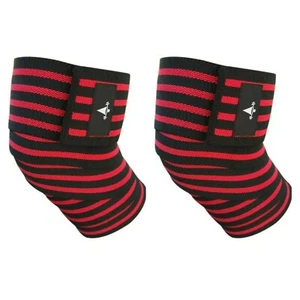 Knee Wraps For Gym Workout Weightlifting Support Cross Training Crossfit Squats - Picture 1 of 36