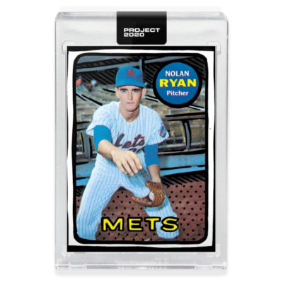 2020 TOPPS PROJECT 2020 #87 NOLAN RYAN - BY JOSHUA VIDES - Image 1 of 2