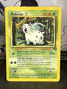 Pokemon TCG: Nidoran 57/64 (Jungle Set) HP Condition - Picture 1 of 2