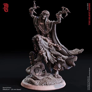 3D Printed - Resin - The Sand Siren, Ghost Bard - Miniatures - Flesh Of Gods - Picture 1 of 1