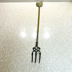 Antike Kamin Toastgabel Messing Peerage England Herren Wagenfahrt - Bild 1 von 7