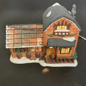 Santa's Workbench Blossom Row Nursery Lighted Christmas Village Original Box - Picture 1 of 19
