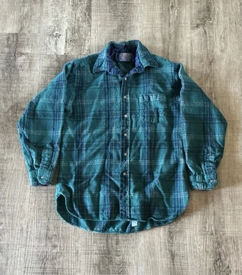 Vintage Pendleton Shirt Youth Large Plaid Virgin Wool Button Down Made in USA - Image 1 of 4