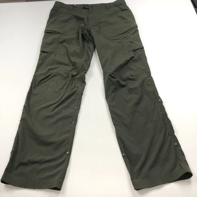 REI Co-Op Relaxed 34x32 (Fits 34W 32L) Nylon Hiking Trek Pants Green PLS READ - Image 1 of 4