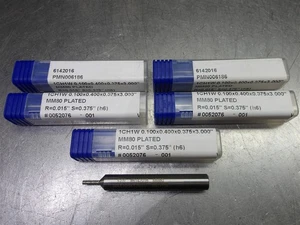 5 NEW! CDT .100" MM80 Plated Diamond Abrasive 3/8"SHK 6142016 - Picture 1 of 3