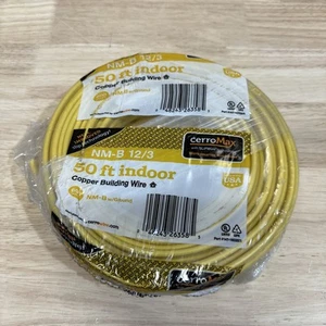 CerroMax NM-B 12/3. 50 ft Indoor Copper Building Wire - Picture 1 of 2