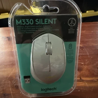 Logitech M330 SILENT PLUS Wireless Mouse with USB Nano Receiver Gray - Image 1 of 4