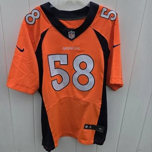 Nike On Field Von Miller #58 NFL Denver Broncos Orange Football Jersey Size 48 - Picture 1 of 11