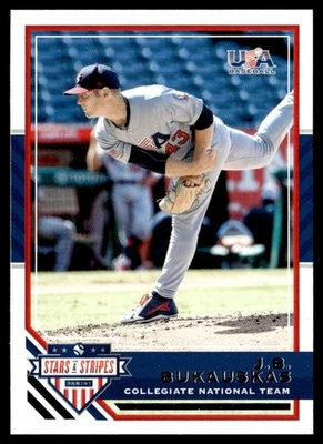 2017 Panini Stars and Stripes J.B. Bukauskas USA #6 - Image 1 of 2