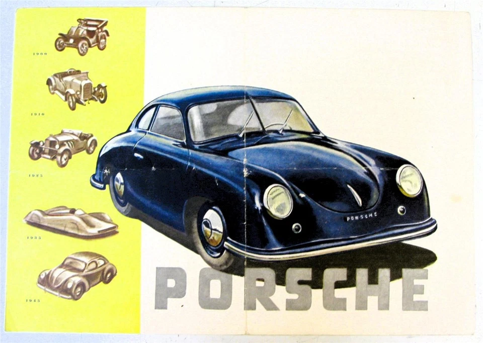 PORSCHE Car Sales Brochure 1900-1945 German Text Early Brochure - Image 1 of 3