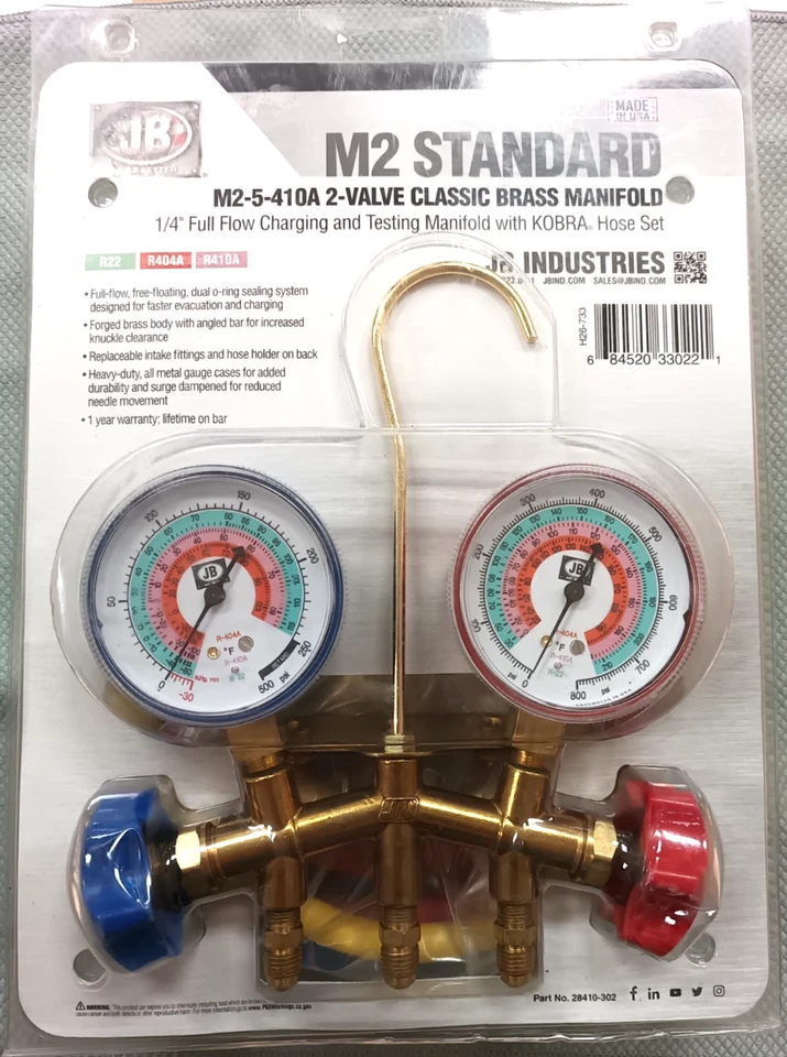 Colector estándar JB Industries M2-5-410A colector de latón clásico de 2 válvulas Foto 1 de 1