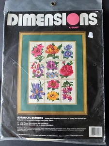 Dimensions Crewel ricamo fiori kit bellezze botaniche #1446 nuovo - Foto 1 di 5