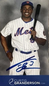Curtis Granderson Autographed 3x5 Photo New York Mets Autographed Photo MLB - Picture 1 of 2