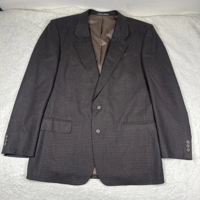 Blazer Pierre Balmain Para Hombre 44 Largo Seda Lana Marrón Abrigo Deportivo Chaqueta De Colección Foto 1 de 4