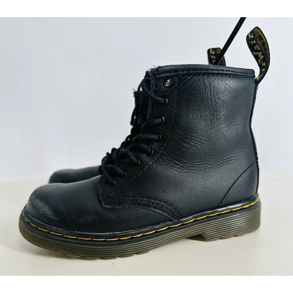 Dr. Martens 1460 T Air Wair Cremallera Lateral Con Cordones Combate Botines Niños Talla 10 Foto 1 de 4
